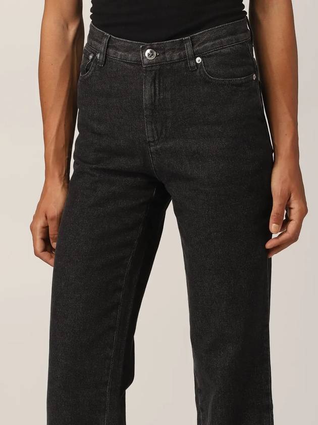 Jeans Women's New Sailor Jeans Recycled Black Denim Black Blue COERO F09131 - A.P.C. - BALAAN 4