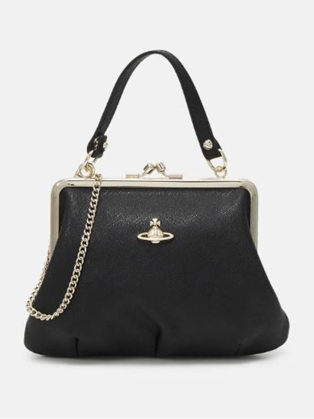 Granny Frame Perth Chain Cross Bag Black - VIVIENNE WESTWOOD - BALAAN 3