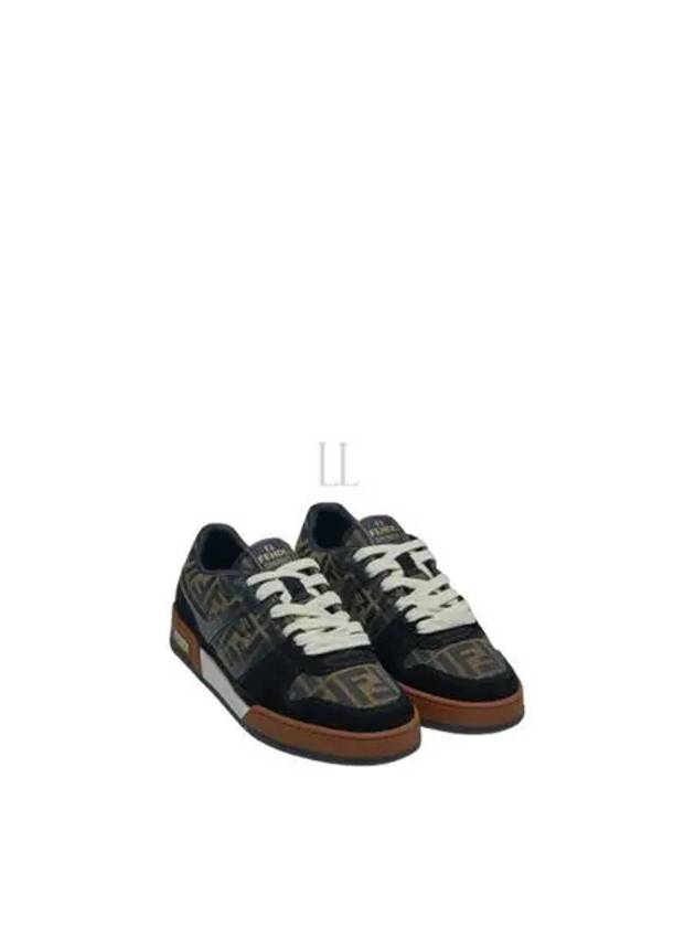 Match FF Jacquard Low Top Sneakers Brown - FENDI - BALAAN 2