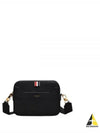 4 Bar Patch Leather Camera Cross Bag Black - THOM BROWNE - BALAAN 2