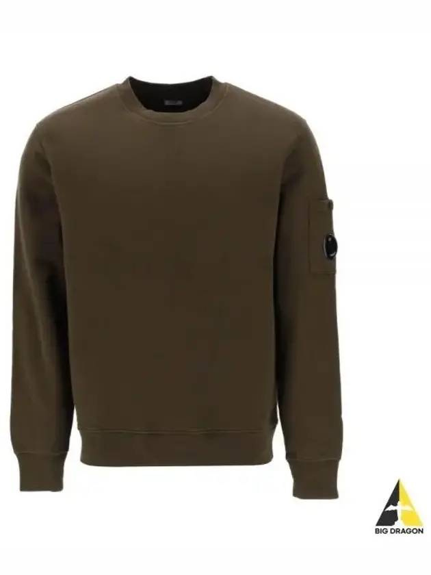 Lens Wappen Cotton Sweatshirt Green - CP COMPANY - BALAAN 2