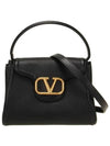 Signature V Logo Tote Bag Black - VALENTINO - BALAAN 2