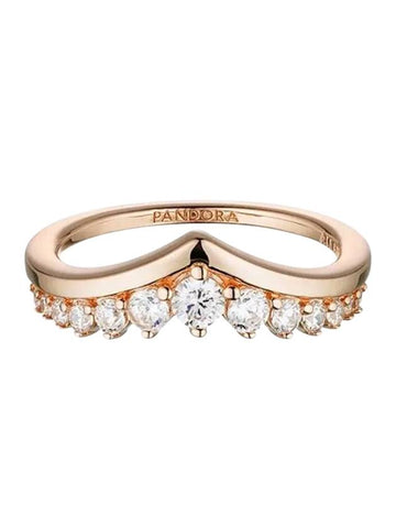 Women's Timeless Wish Floating Pave Ring Rose Gold - PANDORA - BALAAN 1