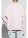 Embroided Logo Sweatshirt Pink - AMI - BALAAN 4