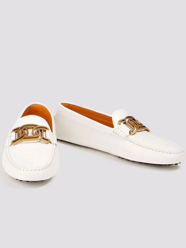 Kate Gommino Leather Driving Shoes White - TOD'S - BALAAN 3