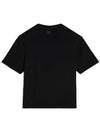 Heart Logo Cotton Jersey Short Sleeve T-Shirt Black - AMI - BALAAN 3