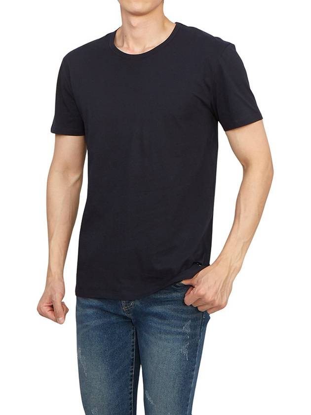 Men's Cotton Short Sleeve T-Shirt Navy - PAUL SMITH - BALAAN 5