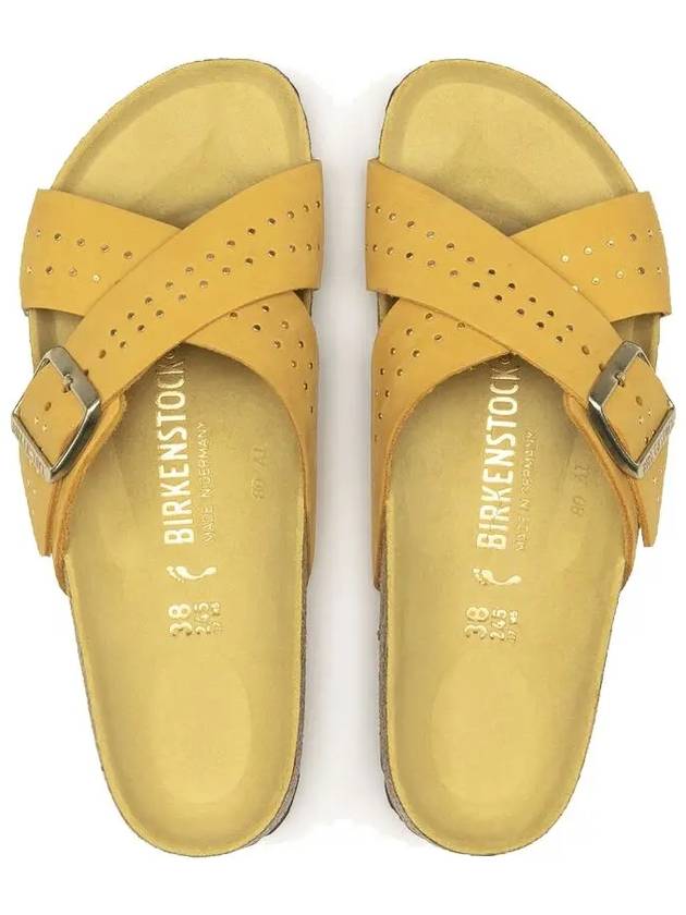 Sienna Nubuck Slippers Yellow - BIRKENSTOCK - BALAAN.