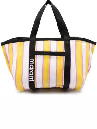 Warden Striped Tote Bag Yellow - ISABEL MARANT - BALAAN 2