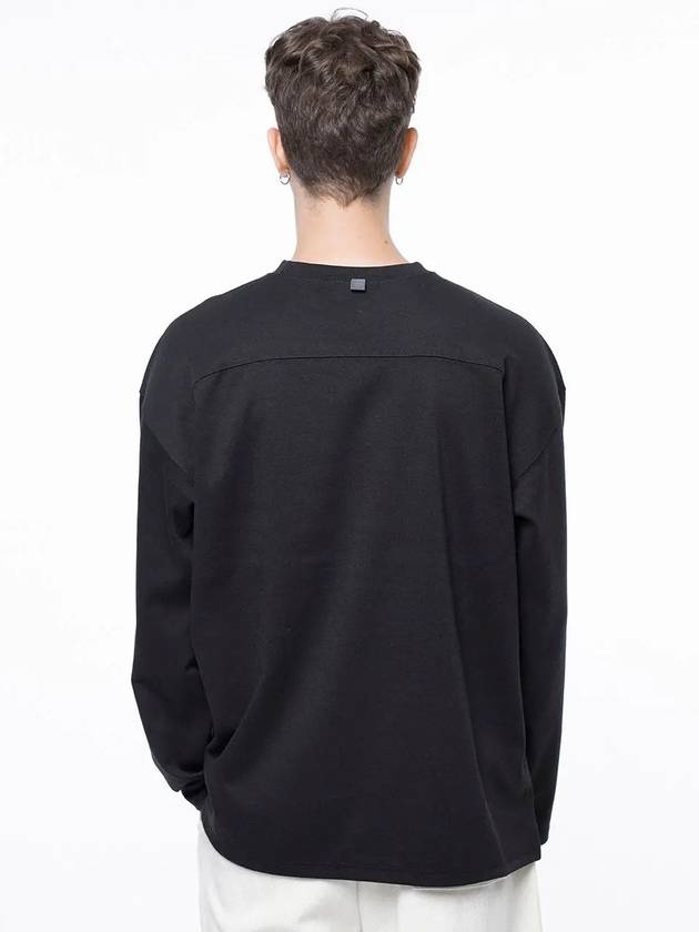 Men s M243TP01WH Bunto Slit Long Sleeve T Shirt Black - CHANCE'S NOI - BALAAN 3