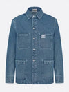 Charm Overshirt Cotton Twill Denim Jacket Blue - DIOR - BALAAN 2