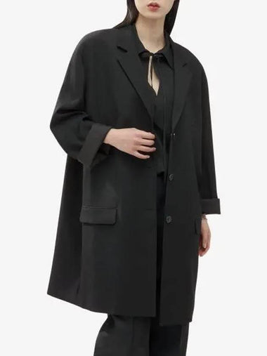 Oversized Bandra Blazer Jacket Black 7551W2735BLK - THE ROW - BALAAN 1