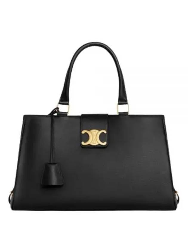 Appoline Medium Supple Calfskin Tote Bag Black - CELINE - BALAAN 2