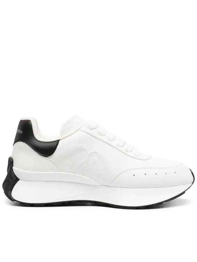 Sprint Runner Black Tab Low Top Sneakers White - ALEXANDER MCQUEEN - BALAAN 3