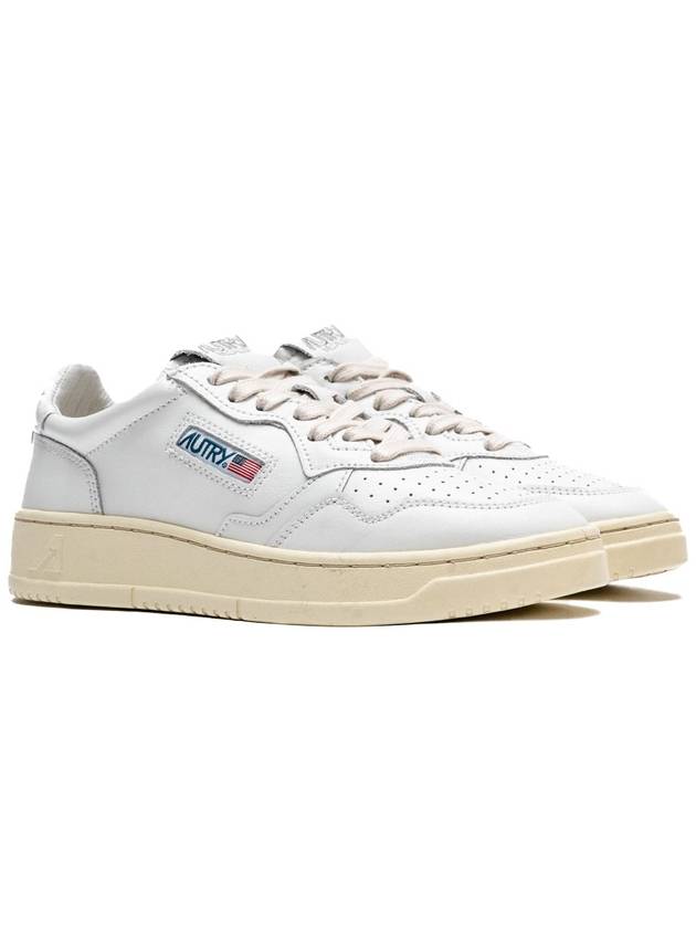 Medalist Leather Low Top Sneakers White - AUTRY - BALAAN 3