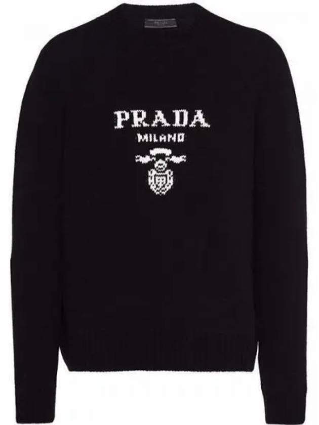 UMB223 Wool Cashmere Logo Sweater 1YM WF0002 14610388 1006460 - PRADA - BALAAN 1