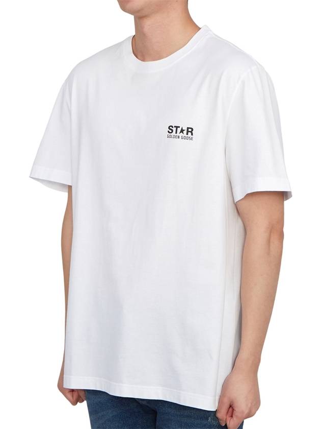 Star Collection Logo Short Sleeve T-Shirt White - GOLDEN GOOSE - BALAAN 3