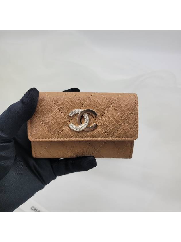 crystal cc logo camel beige color - CHANEL - BALAAN 8