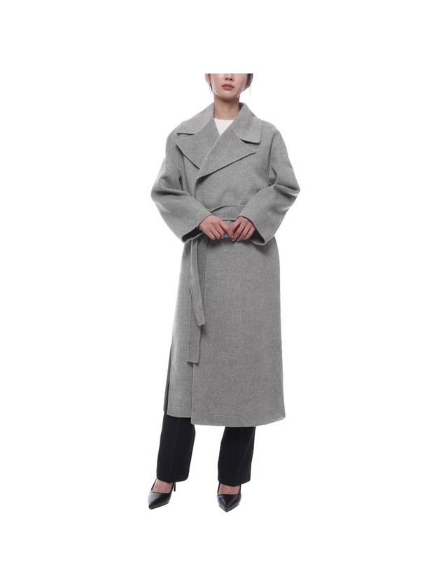 Olanda Virgin Wool Single Coat Grey - MAX MARA - BALAAN 4