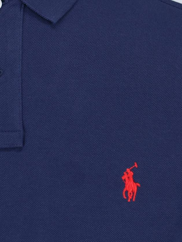 Men's Red Embroidered Logo Polo Shirt Navy - POLO RALPH LAUREN - BALAAN 4