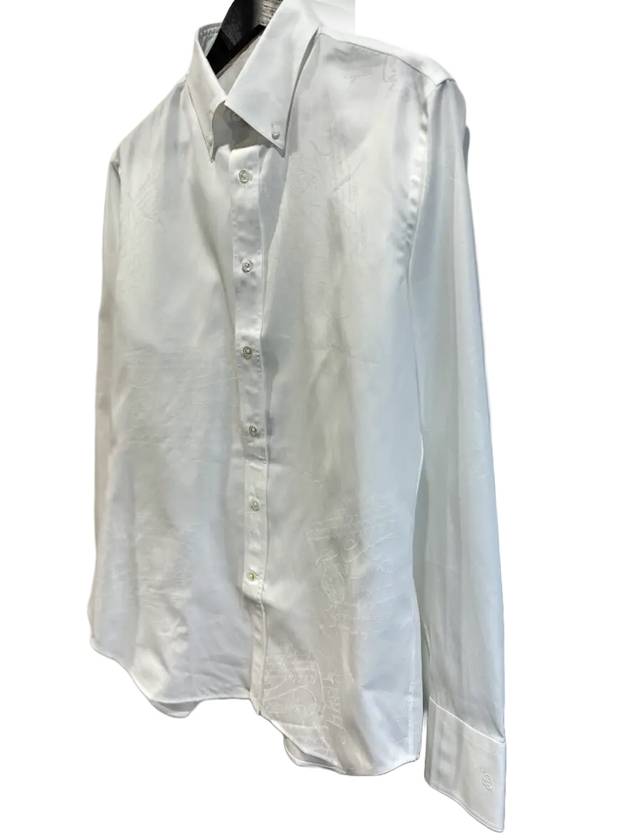 R24HTL98 001000 Scritto Cotton Shirt White - BERLUTI - BALAAN 2