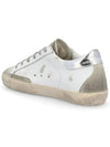 Women's Superstar Silver Heel Tab Pink Star Low Top Sneakers White - GOLDEN GOOSE - BALAAN 4