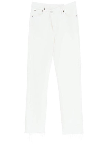 Crisscross Straight Jeans White - AGOLDE - BALAAN 1