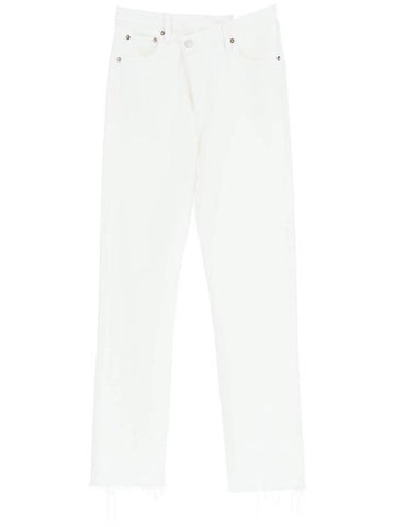 Crisscross Straight Jeans White - AGOLDE - BALAAN 1