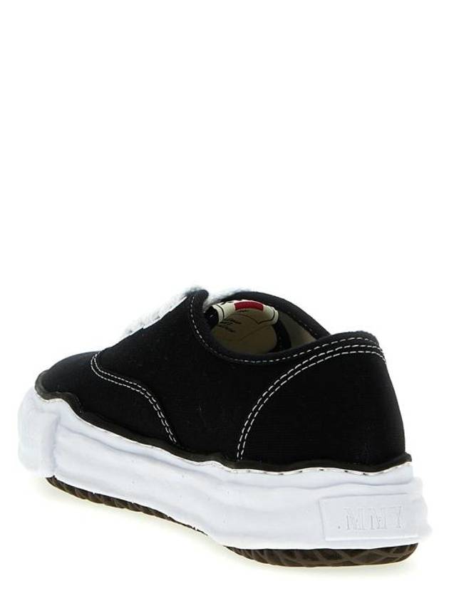 Baker OG Sole Canvas Low Top Sneakers Black - MAISON MIHARA YASUHIRO - BALAAN 4