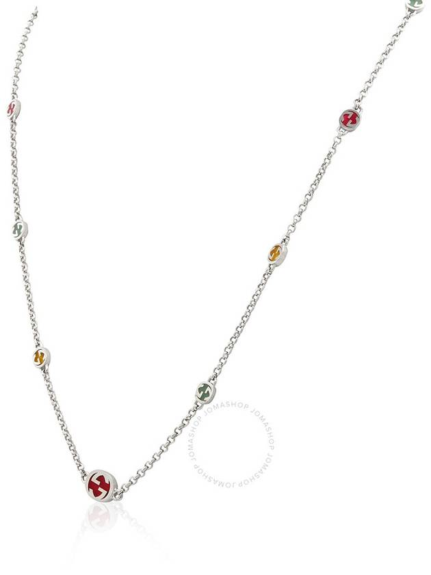 Women's Interlocking G Necklace YBB728953001 Silver - GUCCI - BALAAN 4