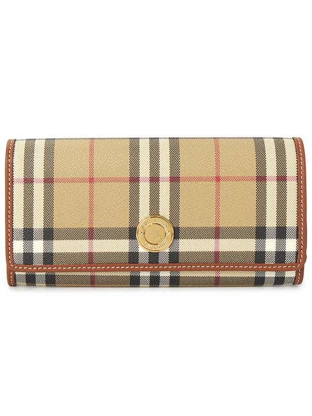 Check Long Wallet Beige - BURBERRY - BALAAN 2