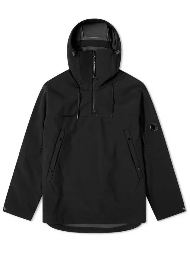 Lens Wappen Half Zip Up Anorak Black - CP COMPANY - BALAAN 2