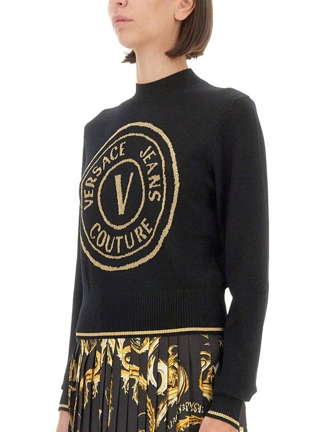 Versace Jeans Couture "V-Emblem" Jersey - VERSACE - BALAAN 4