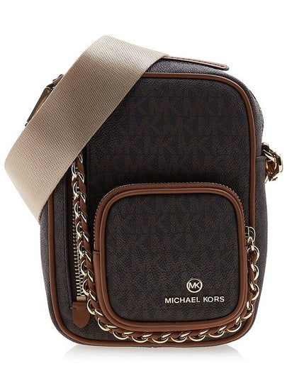 Elliot Small Logo Cross Bag Brown - MICHAEL KORS - BALAAN 2