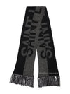 668797 3YI68 1061 Bicolor jacquard muffler - SAINT LAURENT - BALAAN 2