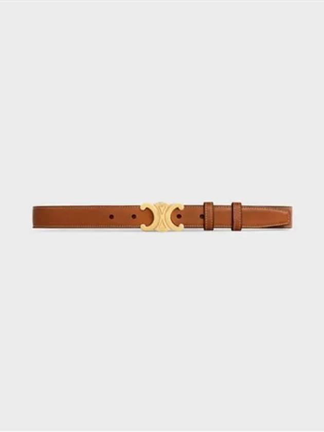 Triomphe Calfskin Medium Belt Tan - CELINE - BALAAN 2