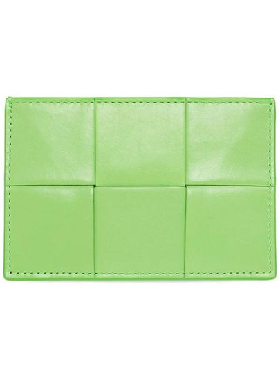 Maxi Intrecciato Leather Card Wallet Light Green - BOTTEGA VENETA - BALAAN 2