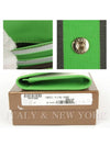 Logo Tri-Fold Half Wallet Green White - GUCCI - BALAAN 7