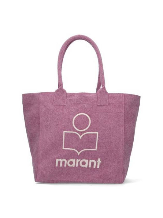 Yenky Embroidered Logo Small Tote Bag Purple - ISABEL MARANT - BALAAN 1