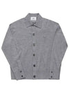 De Coeur Logo Wool Cardigan Heather Grey - AMI - BALAAN 2