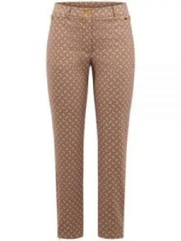 Women's Logo Print Pants Brown - J.LINDEBERG - BALAAN 2