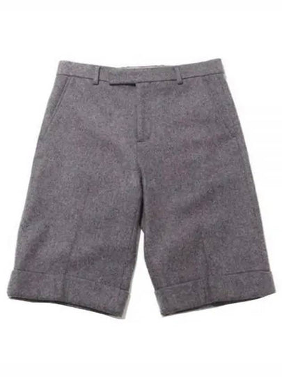 Cashmere Blend Shorts Light Grey - GUCCI - BALAAN 2