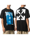 Mona Lisa Overfit Short Sleeve T-Shirt Black - OFF WHITE - BALAAN 2