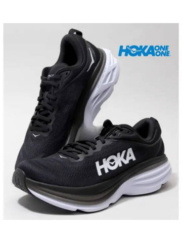 Hoka Oneone Bondi 8 Trekking Shoes 1123202 BWHT - GUCCI - BALAAN 1