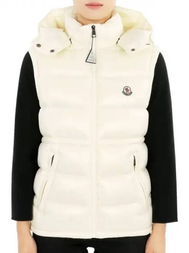 Kids ANIA down hood padded vest ivory 1A00081 68950 070 12 14A adult wearable 1053985 - MONCLER - BALAAN 1