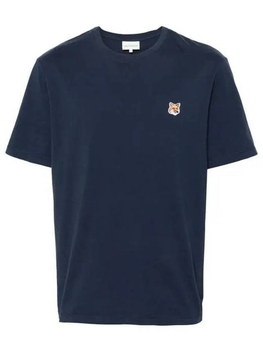 Fox Head Patch Classic Short Sleeve T-Shirt Ink Blue - MAISON KITSUNE - BALAAN 2