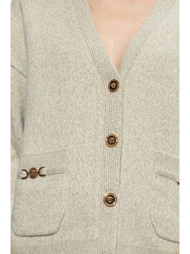 Versace Wool Cardigan, Women's, Beige - VERSACE - BALAAN 5