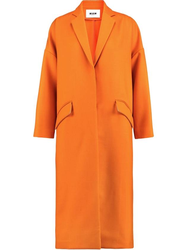 MSGM Twill Midi Coat - MSGM - BALAAN 1