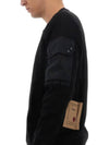 Multi-pocket Snap Crew Neck Sweatshirt Black - TEN C - BALAAN 5