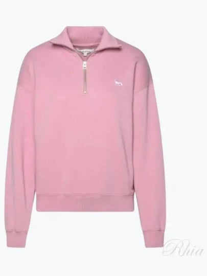 Baby Fox Half Zip Up Sweatshirt Pink - MAISON KITSUNE - BALAAN 2